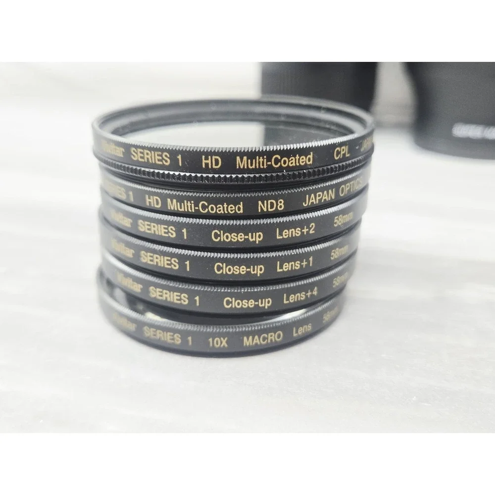 Vivitar Series 1 58mm Filter Kit UV CPL FLD + Close-Up Macro Set +1‎ +2 +4 +10